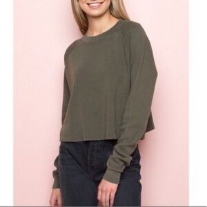 John Galt Brandy Melville Abigail Olive Green Thermal